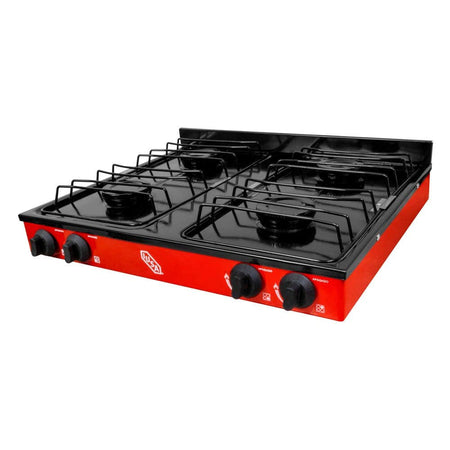 Parrilla IUSA 4 quemadores gas LP color rojo 604979