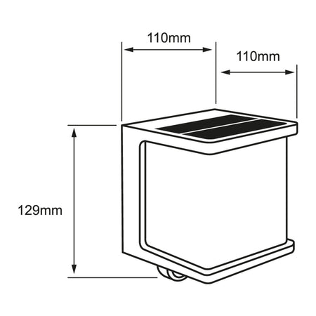 Lámpara Solar PERDITA 7SOLLED19VCD30G - Vista isométrica