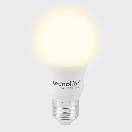 Foco LED A19 8.5W E27 3000K - Vista lateral