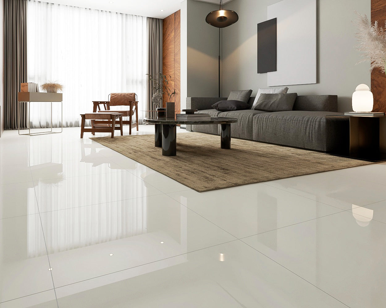 Render ambiente Aranza 61x61 cm — Cesantoni