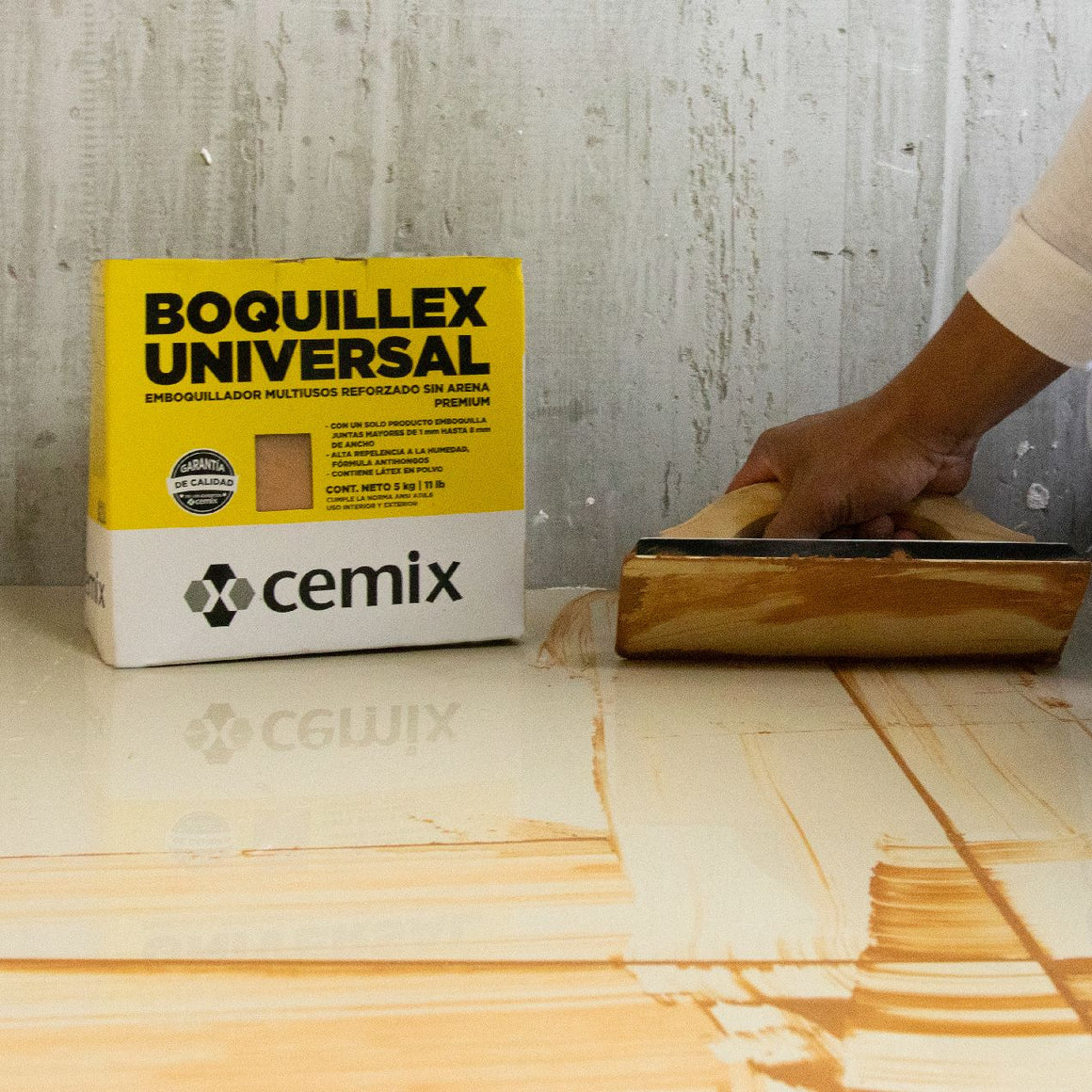 Boquillex Universal - aplicación en juntas