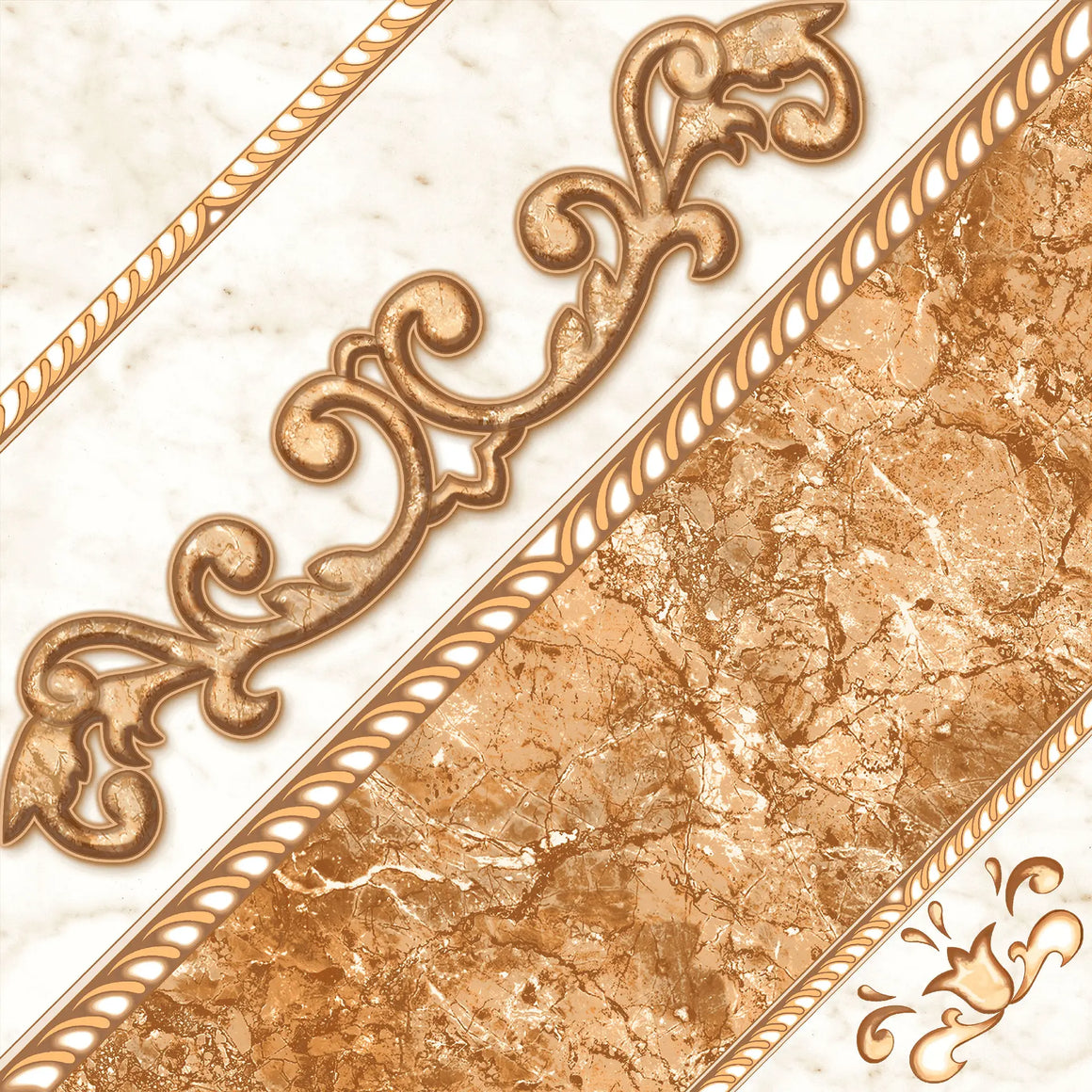 Carnaval Rio Beige 33×33 cm — cara 1