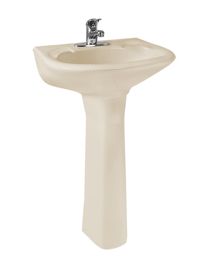 Lavabo y Pedestal Danubio Marfil (No incluye grifería)