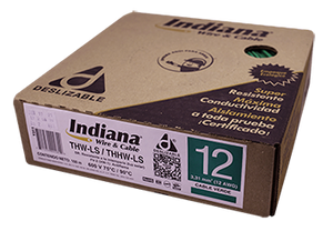 Cable De Cobre Pvc 12 Awg Verde Ec2406V