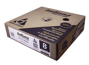 Cable De Cobre Pvc 8 Awg Negro Ec2408N