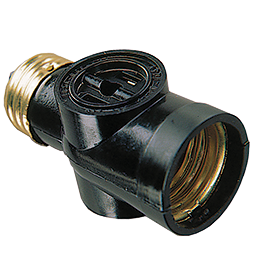 socket para foco 115 Con Recep 660W 127V Negro