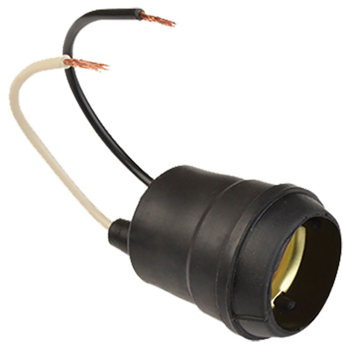 Portalámpara De Hule Vulcanizado Para Intemperie 660W 127V Modelo 310726