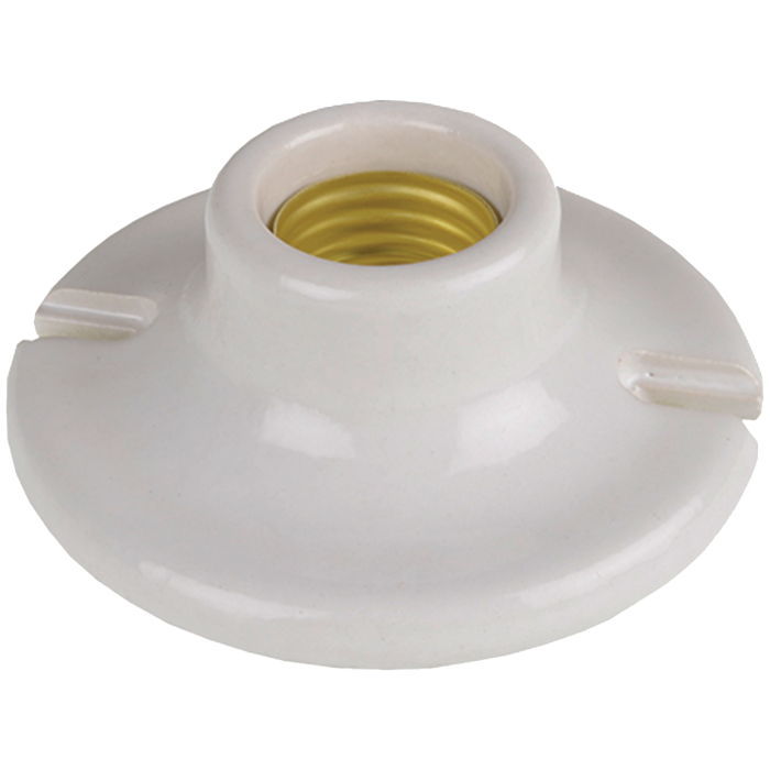 Portalámpara Redondo De Porcelana 102 Mm 660W 127V Modelo 310732 (Cat 134)