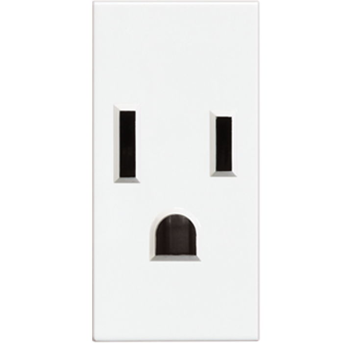 Modus Pro Contacto 2P+T Con Protección Infantil 1 Módulo 15A 127V Ec4100