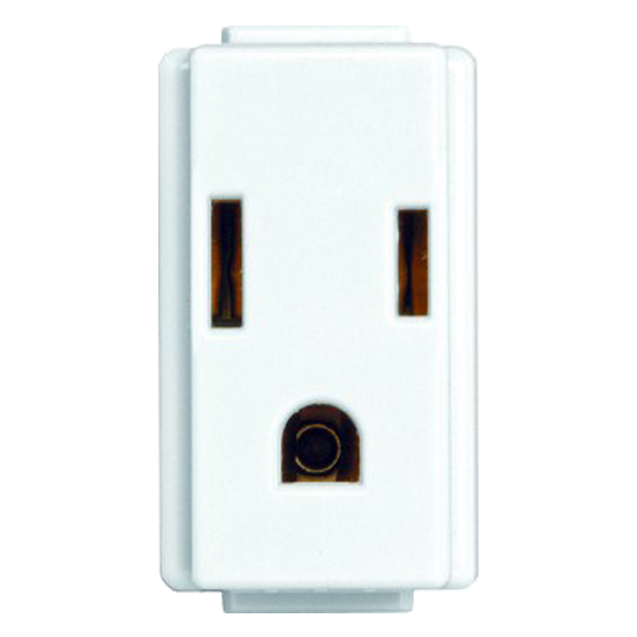 Contacto Modus Polarizado Aterrizado 1 Ventana Blanco Ec4233