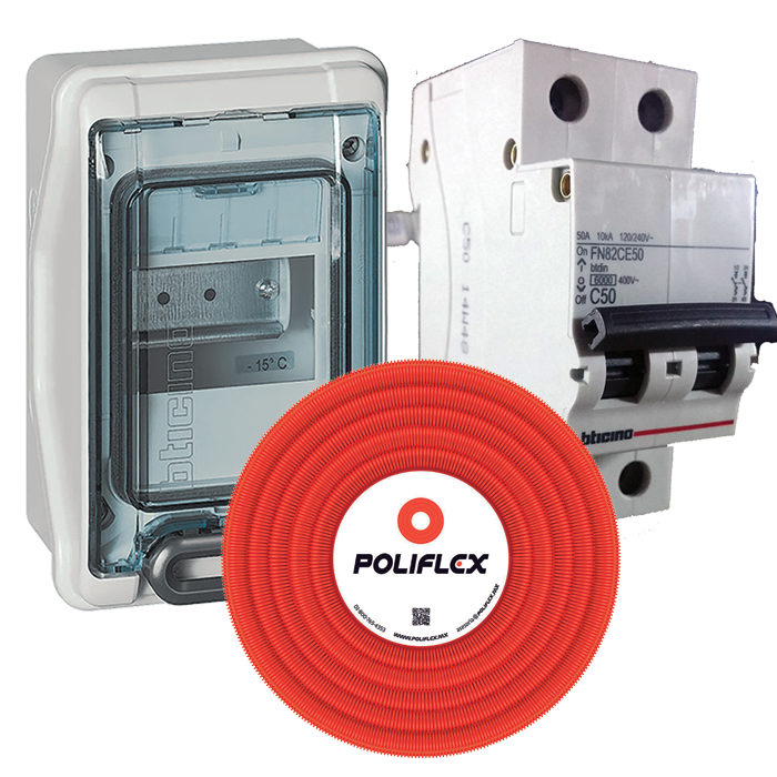 Interruptor Termomagnético Bticino Fn82Cew20 2 Polos 20A Riel Din