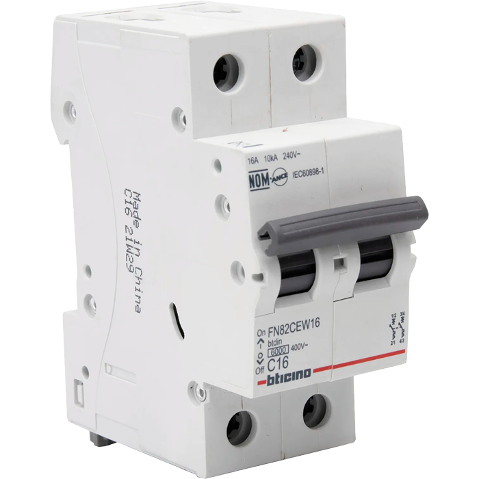 Interruptor Termomagnético Mini Din Bticino Fn82Cew50 2 Polos 50A