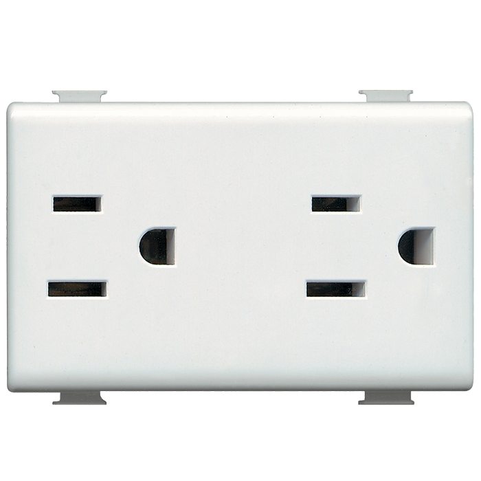 Contacto Duplex 2P+T 15A 127/250V 3 Módulos Ec4808Mx