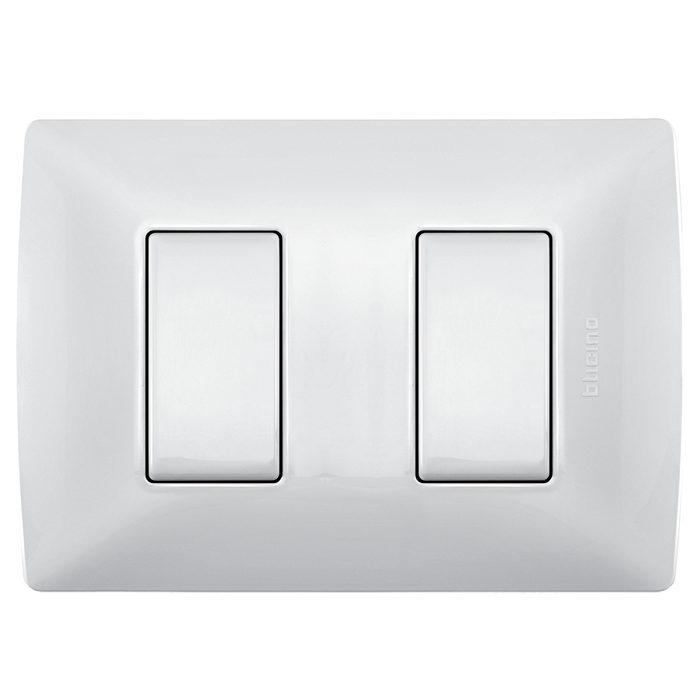 Placa Res Blanco Mérida Con Chasis 2 Módulos Ec4817Mx