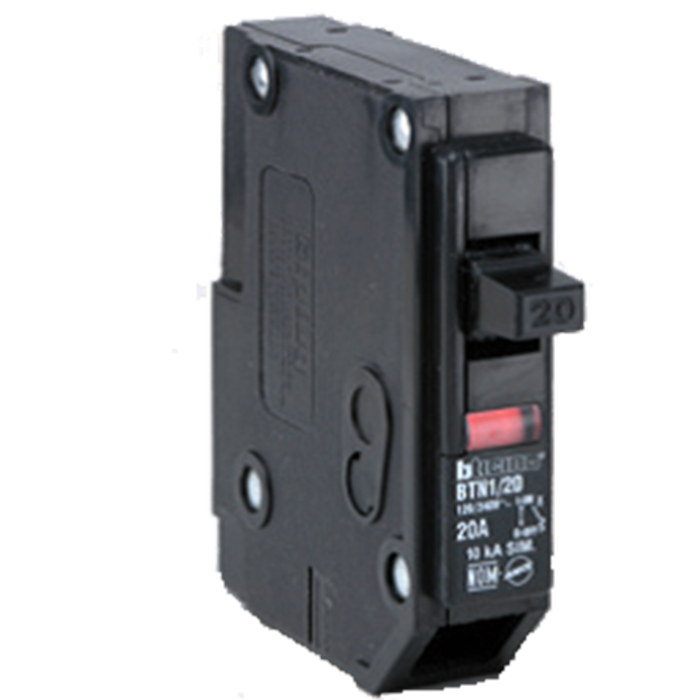 Interruptor Termomagnetico Color Negro 1 Polo 40 Amperes Montaje Enchufable Bticino Ec4994