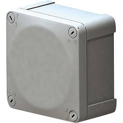 Caja Estanca IP65 100x100x55mm Lados Cerrados con Tornillo, EC6036