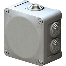 Caja Estanca IP55 100x100x45mm Tapa con Tornillos, EC6175