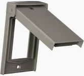 Placa Horizontal Para Intemperie Residencial Gfci Gris 04996-0Gy Ec7032