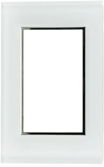 Placa De 3 Módulos Kristal Leviton Kristalo Ec7450