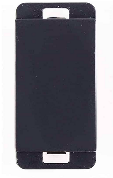 Módulo Ciego 1/3 Negro Mate Stalo Kristalo Leviton Ec7497