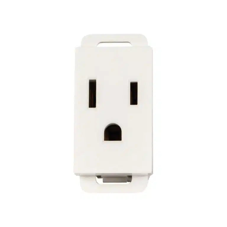 Contacto De 1 Módulo 1/3 15A Color Blanco Stalo Kristalo Leviton Ec7503
