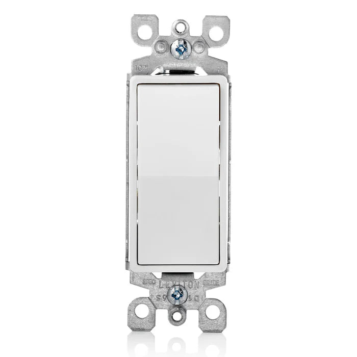Placa Simple De 3 Módulos 1/3 Color Blanco Leviton Ec7651