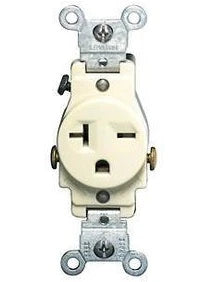 Contacto Sencillo 250V Marfil Leviton Ec7701