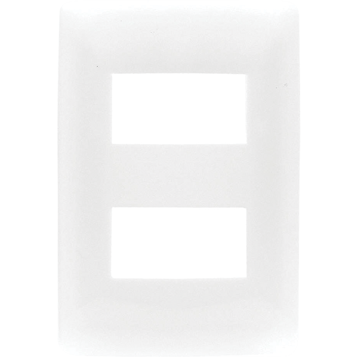 Placa 2 Modulos Cien Blanco Ci0-Pla02-Bla