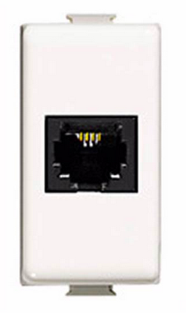 Toma Alpha Para Teléfono Negro Ec9712