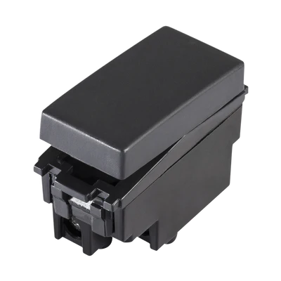 Apagador Sencillo Estevez 1 Módulo Alpha Negro Ec9716