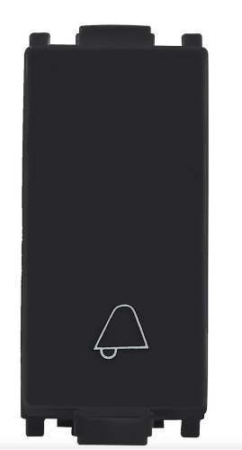 Timbre Negro Con Botón 10A Ec9719