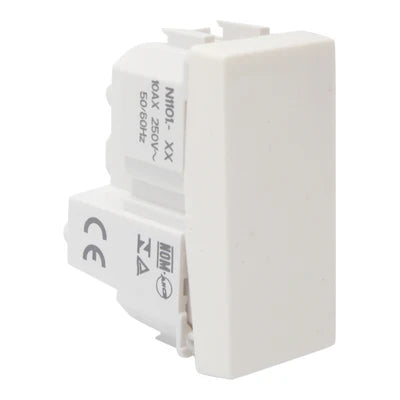 Apagador De Escalera Estevez 1 Módulo Alpha Blanco Ec9781