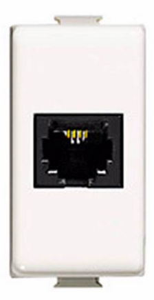 Toma Para Teléfono 1 Módulo Estevez Blanco Ec9785