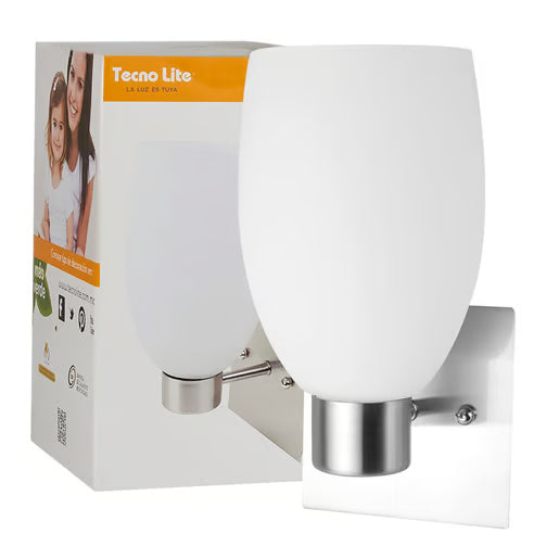 Arbotante Genova Blanco Opalino 60W 100-240V E27