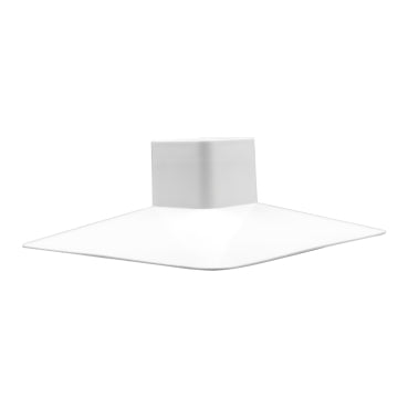 Portalámparas Plástico Cuadrado Blanco Dexson Socket Residencial, ED6210