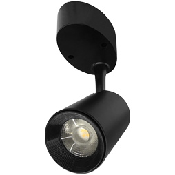 Luminaria de Spot LED Sobreponer Negro 7W Luz Cálida, ED6260