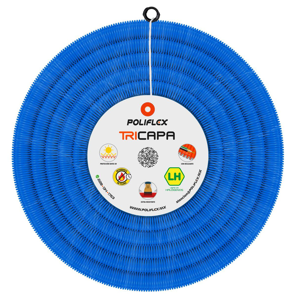 Poliflex Azul Con Guía 19 Mm Ef4025