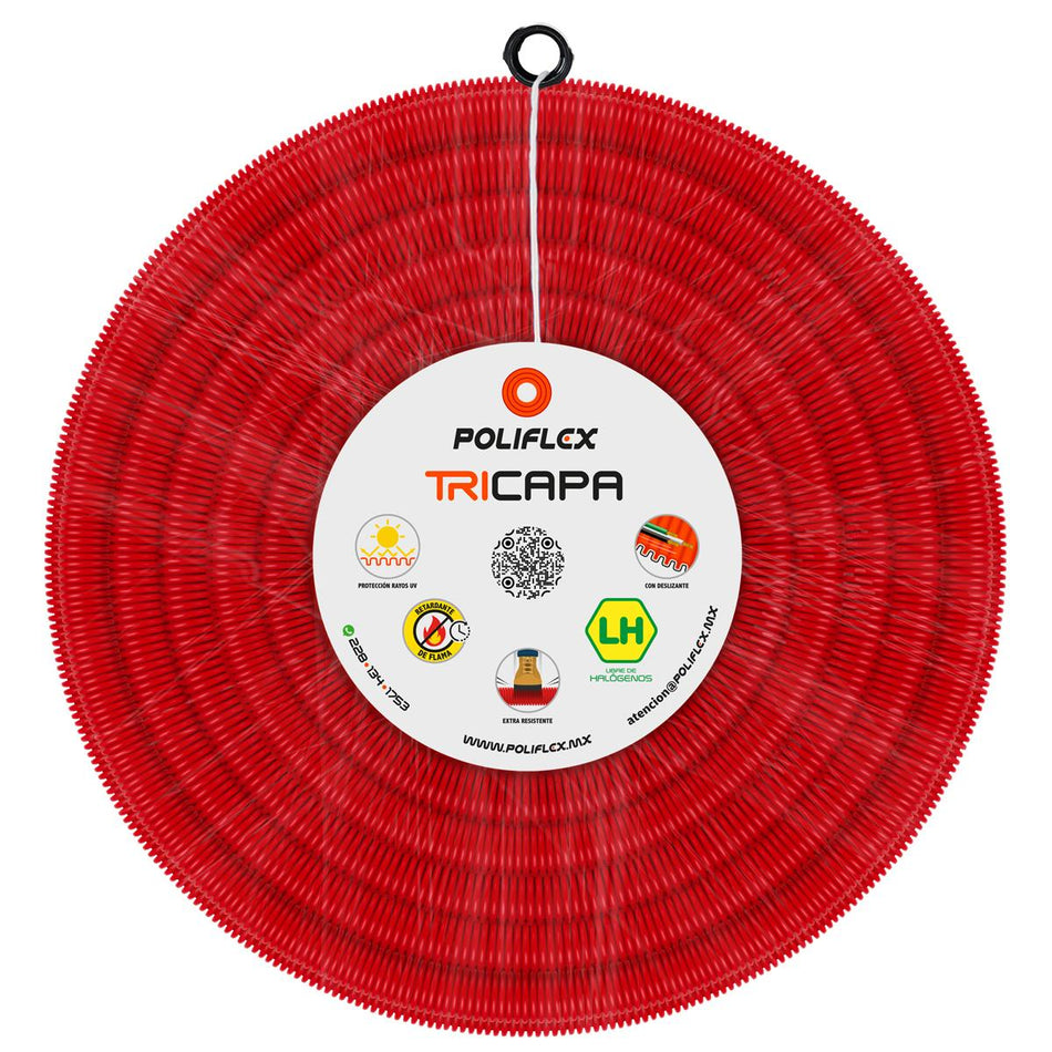 Poliflex Rojo Extra Resistente Con Guía 19 Mm Ef4057