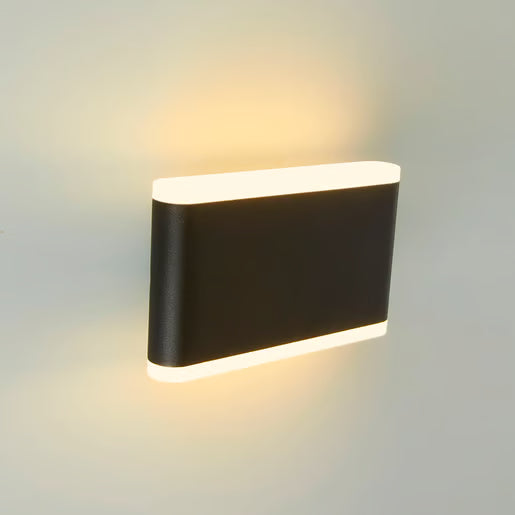 Arbotante Exterior Acanthus Negro 12W 3000K