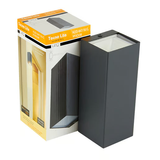 Arbotante Exterior Hyadum Gris 9W 3000K 127V