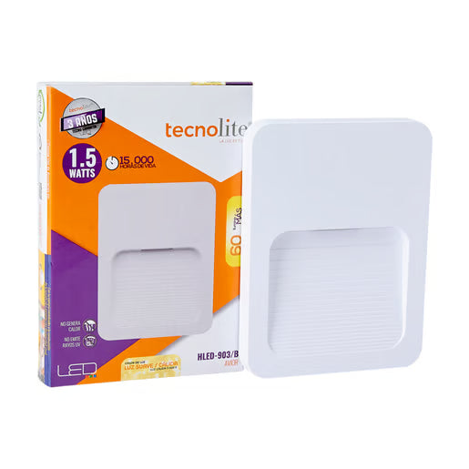 Luminaria LED de Cortesía Tecnolite Avior Blanco 1.5W 3000K EF9657