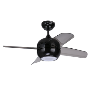 Ventilador De Techo 38Pulg Negro Dubai Sound Con Luz Y Bluetooth Para Interiores Ev1036