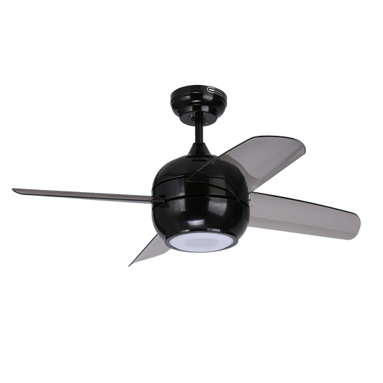 Ventilador De Techo 38Pulg Negro Dubai Sound Con Luz Y Bluetooth Para Interiores Ev1036