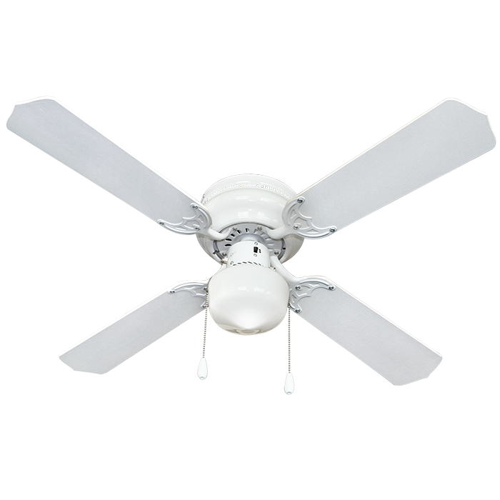 Ventilador Decorativo Benelux Mallorca 42Pulg 4 Aspas Mdf Blanco Ev1077