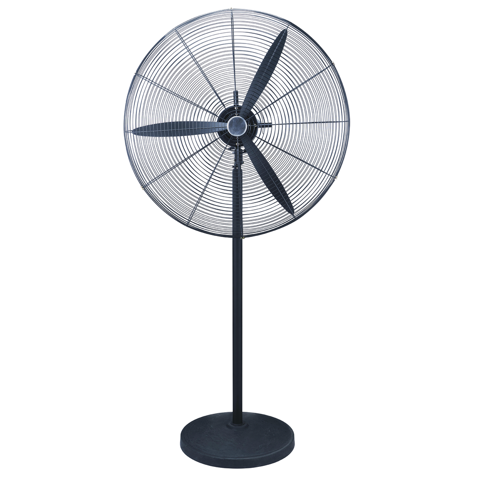 Ventilador Industrial De Pedestal Benelux De 26Pulg 3 Aspas De Metal Negro Ev1088