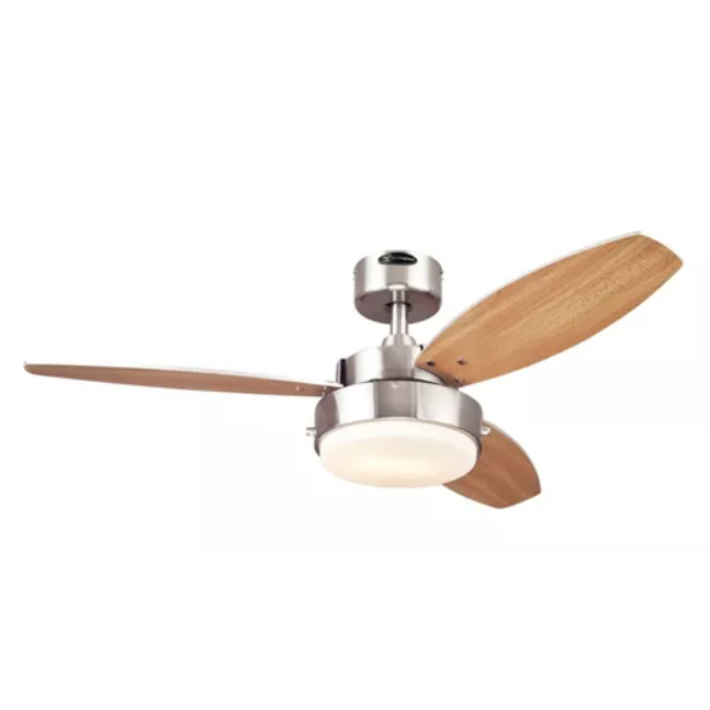 Ventilador Alloy Ní­Quel 42 Con Luz Westinghouse Estevez Ev1238