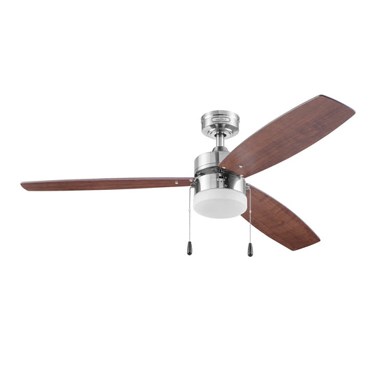 Ventilador Eliseo Niquel 52 C/Luz 48202
