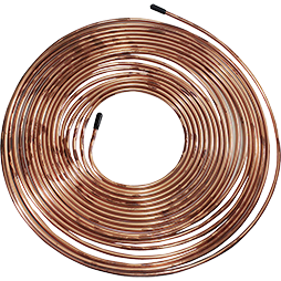 Tubo de Cobre Flexible de 1/4 Rollo de 15.24 Metros, EV1592