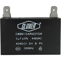 Capacitor Negro para Ventilador 3 uF 440V, EV1618
