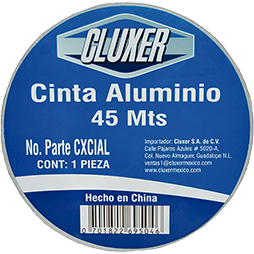 Cinta de Aluminio para Sellar Ductos Cluxer, EV1630